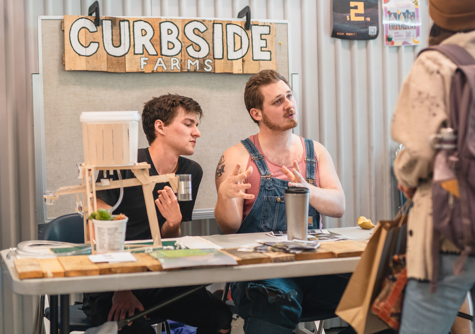 Ian and Eric table at UVic Clubs and Course Union Day (2022)